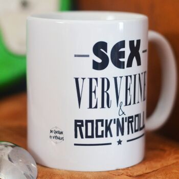 Mug Sex Verveine & Rock'n roll céramique  Valentines day , Easter (Pacques), gifts, décor , jewerly 3