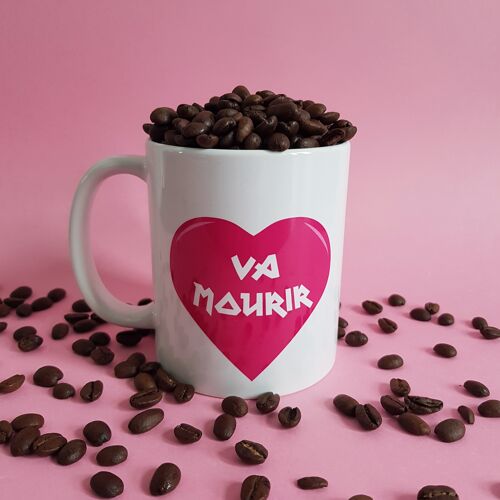 Mug Va mourir céramique Valentines day , Easter (Pacques), gifts, décor , jewerly, tea