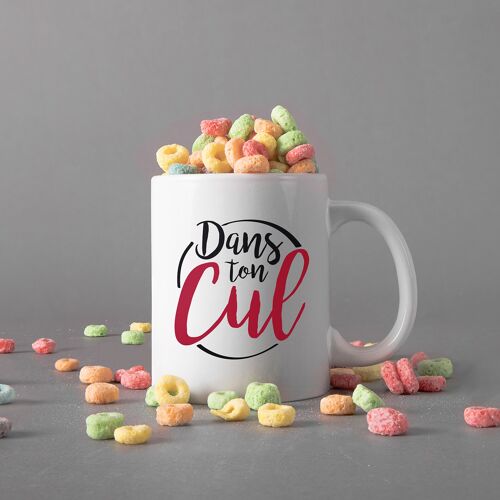 Mug Dans ton cul céramique Valentines day , Easter (Pacques), gifts, décor , jewerly, tea