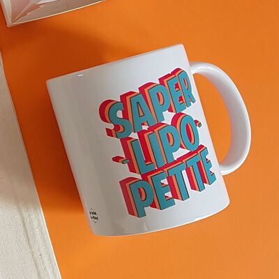 Taza de cerámica Saperlipopette Día de San Valentín, Pascua, regalos, decoración, joyería, té