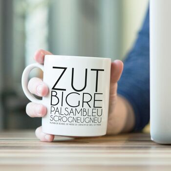 Mug Zut Bigre Diantre… céramique Valentines day , Easter (Pacques), gifts, décor , jewerly, tea 1