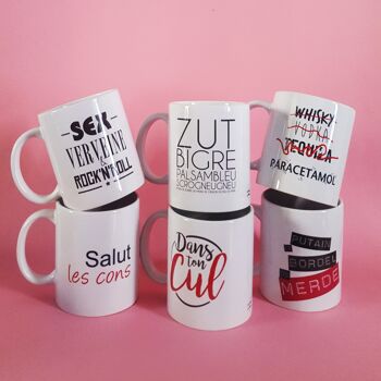 Mug Zut Bigre Diantre… céramique Valentines day , Easter (Pacques), gifts, décor , jewerly, tea 3