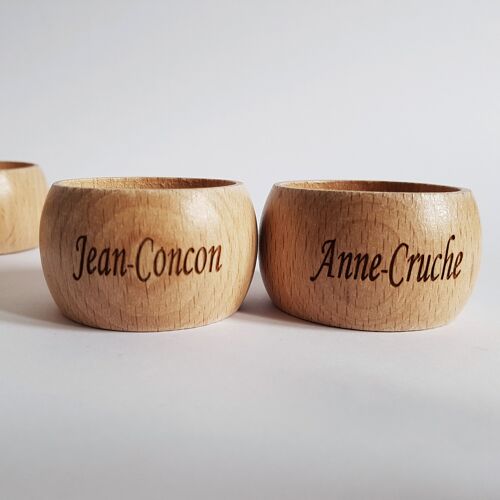 Rond de serviette lot Jean-Concon et Anne-Cruche couple Valentines day , Easter (Pacques), gifts, décor , spring