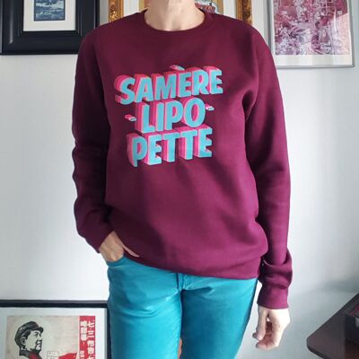 Sweat moleton Samèrelipopette unisexe coton bio Automne Hiver spring Valentines day , Easter (Pacques), gifts, décor ,