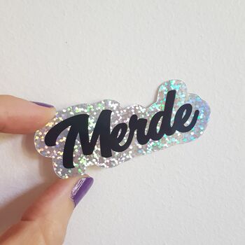 Sticker Merde effet glitter Valentines day , Easter (Pacques), gifts, décor 2