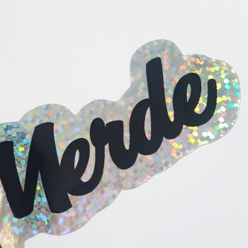 Sticker Merde effet glitter Valentines day , Easter (Pacques), gifts, décor 3