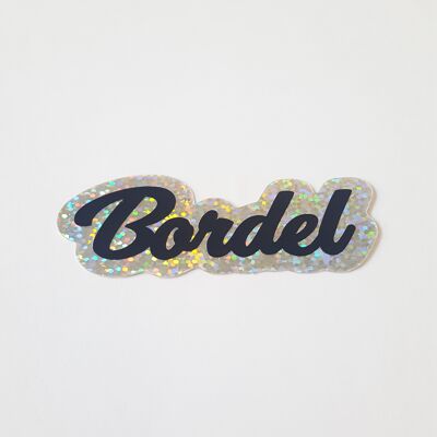 Sticker Bordel effet glitter Valentines day , Easter (Pacques), gifts, décor