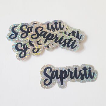 Sticker Sapristi effet glitter Valentines day , Easter (Pacques), gifts, décor , jewerly 3