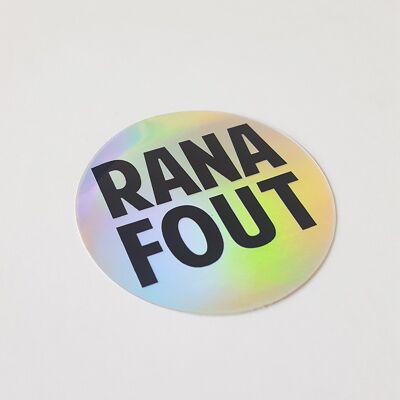 Sticker Ranafout effet holographique Valentines day , Easter (Pacques), gifts, décor
