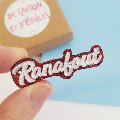 Ranafout broche de plexiglás artesanía francesa hecha a mano Día de San Valentín, Pascua, regalos, decoración, primavera