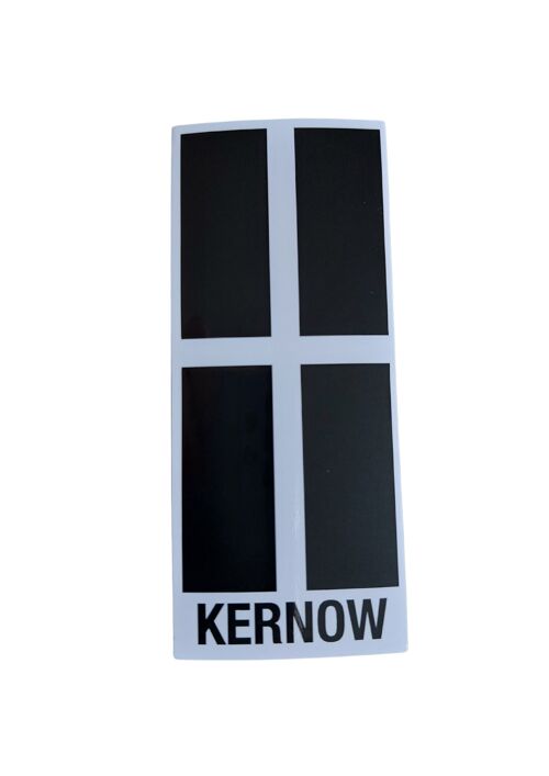 Kernow Number Plate Sticker