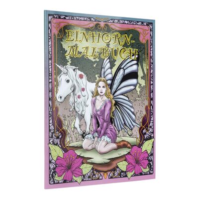Libro para colorear de unicornios: bellas y desafiantes ilustraciones de unicornios para colorear para niños a partir de 8 años