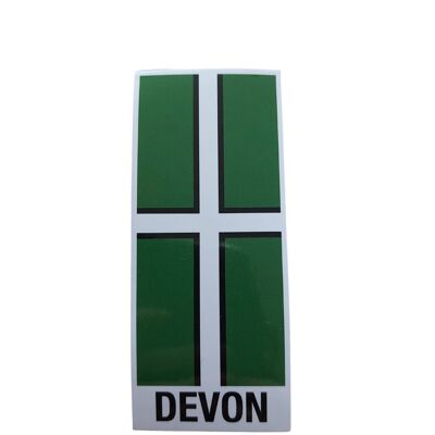 Devon Number Plate Sticker