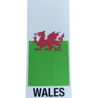 Autocollant de plaque d’immatriculation du Pays de Galles
