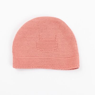 Cotton beanie - Rosebud - "Little Cats" collection