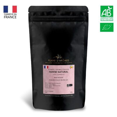 Café Éthiopie FAHEM NATURAL Bio - Grains - 250g ou 1kg