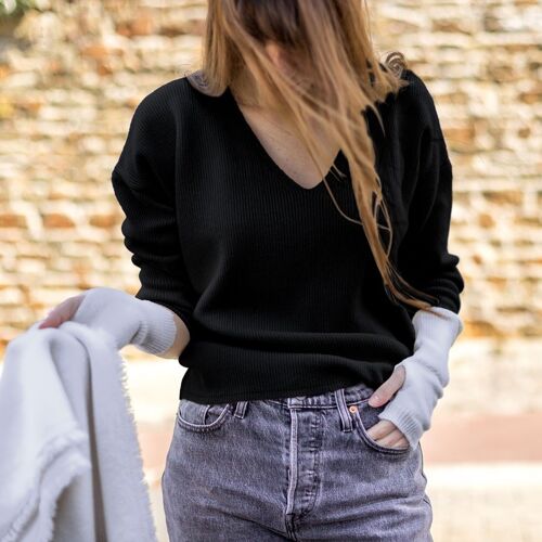 PULL V N.2 noir