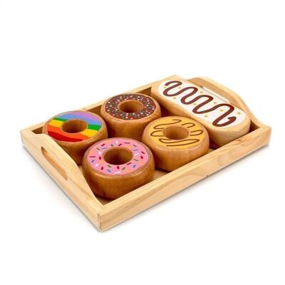 Donuts im Tablett