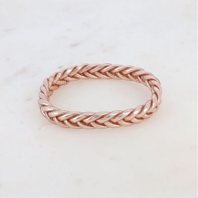 Brazalete budista trenzado talla M - Champán