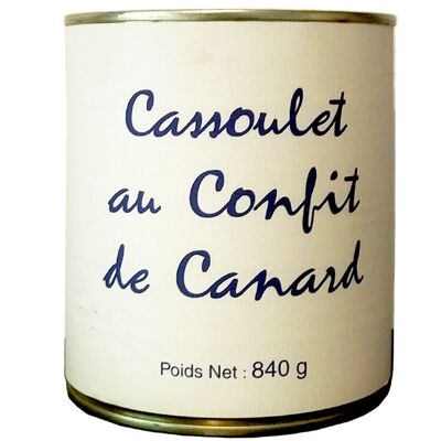 Cassoulet au confit de canard, boite 840g