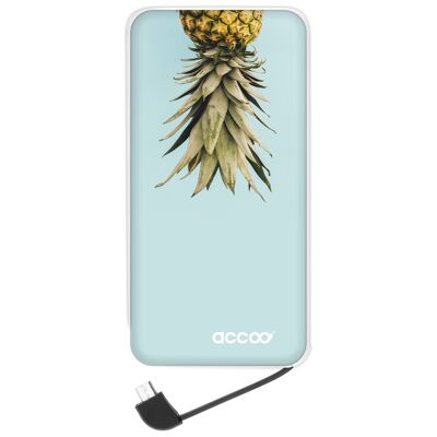 Batterie externe Modèle L - Design Ananas