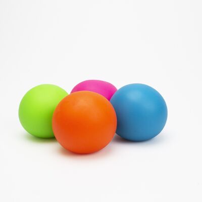 Stress ball Ø6 cm. neon 4 colors assorted