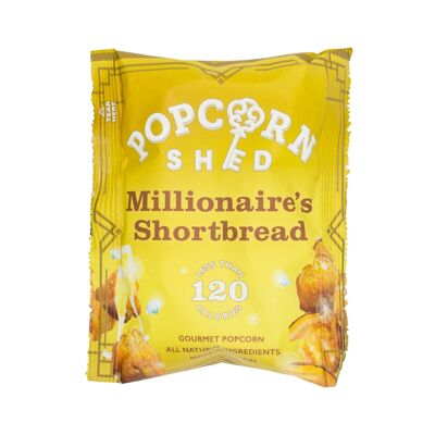 Confezione snack popcorn gourmet di pasta frolla milionaria