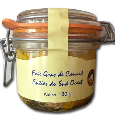 Foie gras de canard entier du Sud-ouest, 180g