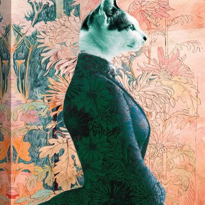 Pop art picture with animals, print on canvas: Matt Spencer, Princesse