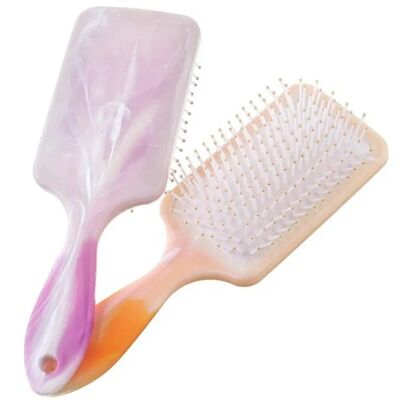 Brosse à cheveux | dames | conception en marbre | diverses couleurs