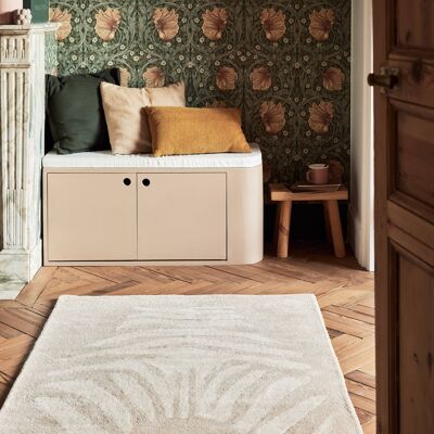 Alfombra Infantil Cebra Beige