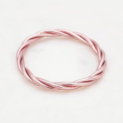 Brazalete Budista Twisted talla M - Oro rosa
