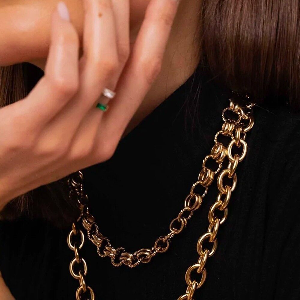 Jegan-Halskette - Doppelring