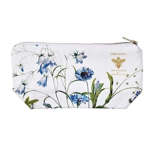 Cosmetic bag (bottom) - Blue Flower Garden JL