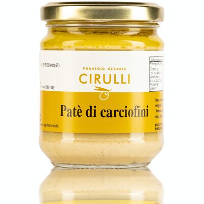 Cirulli Conserve, Pâté D'artichauts À L'huile D'olive Extra Vierge, Paquet De 180 Gr