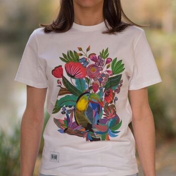 T-SHIRT MADE IN FRANCE - LE TOUCAN FLORAL 3