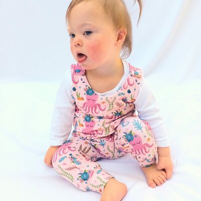 Pink Octopus Romper