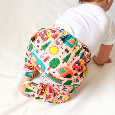 Camping Peach leggings