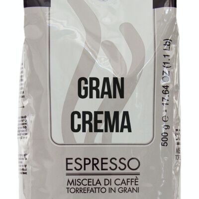 Gran Crema 500G - Mischung aus gerösteten Kaffeebohnen