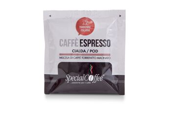Dosettes/Pods Espresso - boîte/distributeur de 150 dosettes emballées avec du papier filtre compostable 2