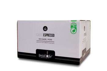 Dosettes/Pods Espresso - boîte/distributeur de 150 dosettes emballées avec du papier filtre compostable 6
