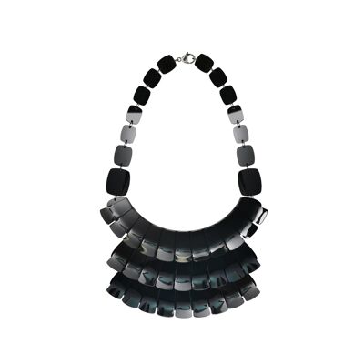 Fringe plexiglass necklace