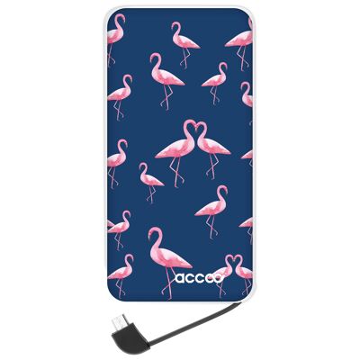 Batterie externe Modèle L - Design Flamingo