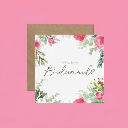 Will you be my bridesmaid greetings card