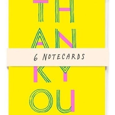 Hand drawn type Thank You notecards