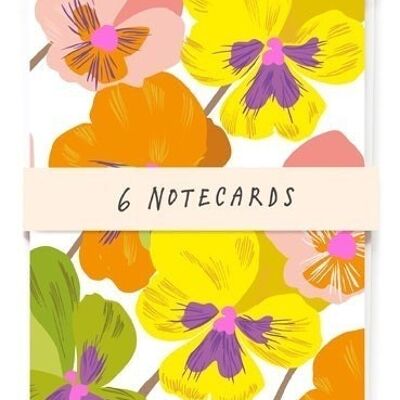 Pansies notecards