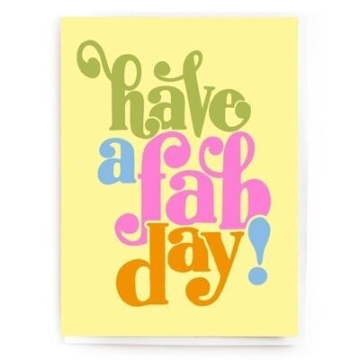 Have a fab day!