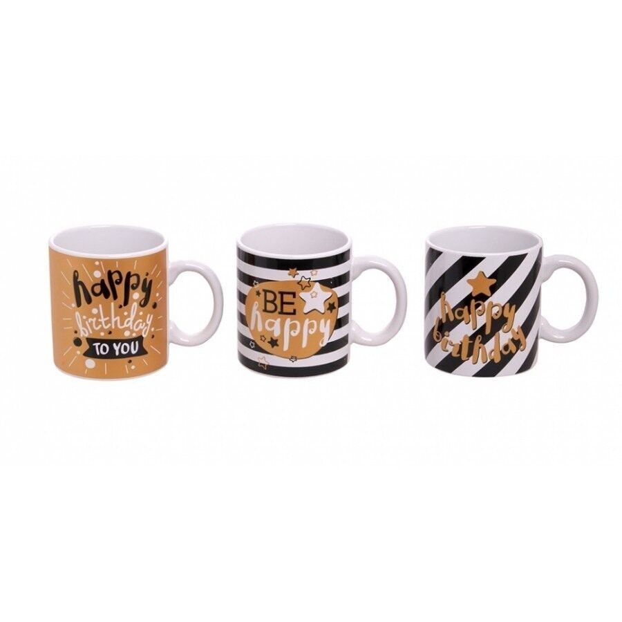 Keramikbecher 3 verschiedene Designs in einer Box - AT-800C