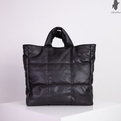 nuuwaï - Vegan Quilted Bag - LINN deep black