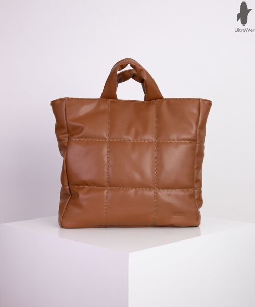 nuuwaï - Vegane Gesteppte Tasche - LINN caramel brown